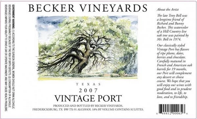 BECKER VINTAGE PORT 750ML