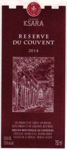 KSARA RESERVE DU COUVENT 750ML