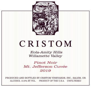 CRISTOM PINOT NOIR MT JEFFERSON CUVEE 750ML