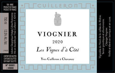 CUILLERON VIOGNIER LES VIGNES DE 'A COTE 750ML