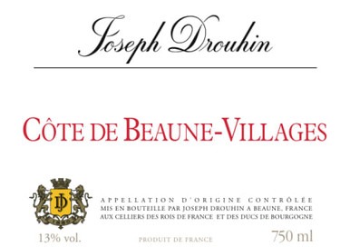 JOSEPH DROUHIN COTE DE BEAUNE VILLAGES 750ML