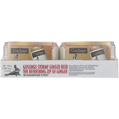 GOSLINGS GINGER BEER CAN 12OZ CASES ONLY 24/PK