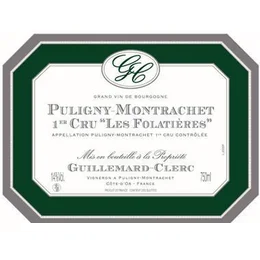 GUILLEMARD CLERC PULIGNY MONTRACHET FOLATIERES 18 750ML