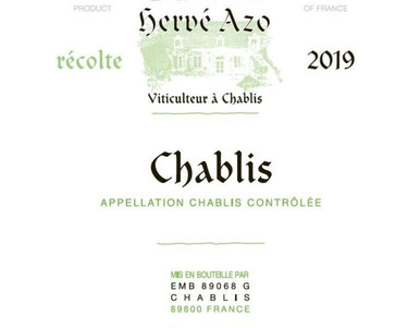 HERVE AZO CHABLIS 750ML