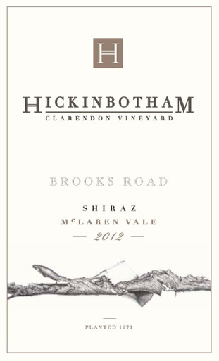 HICKINBOTHAM BROOKS SHIRAZ 750ML