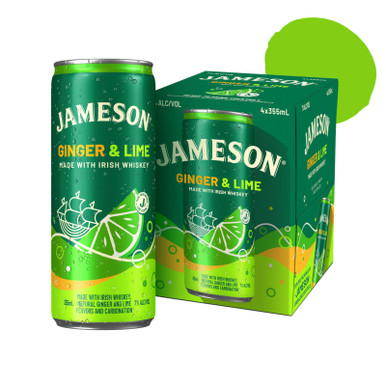 JAMESON RTD GINGER & LIME 4PK CASES ONLY 6/PK