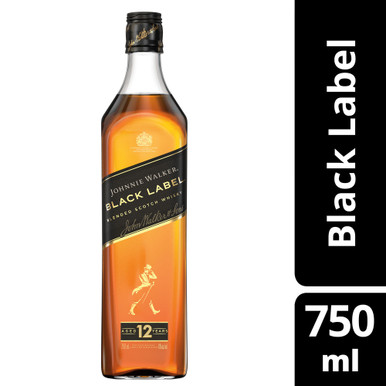 JOHNNIE WALKER BLACK 750ML