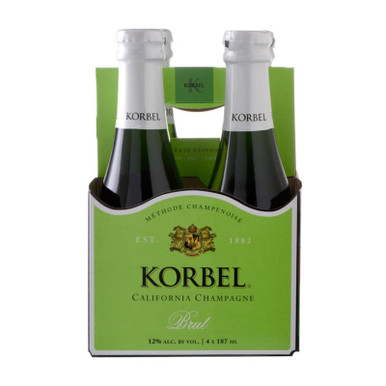 KORBEL BRUT (CROWN CAP) 4PK CASES ONLY 6/PK