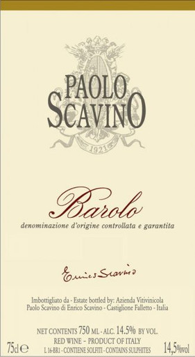 PAOLO SCAVINO BAROLO 375ML