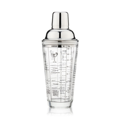 SHAKER RECIPE GLASS 13 5OZ