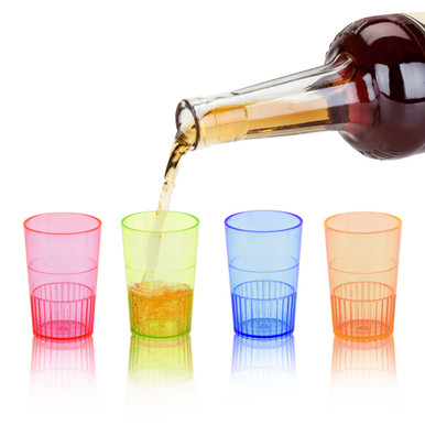 SHOT GLASS PLASTIC NEON