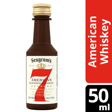 SEAGRAMS 7 CROWN MINI CASES ONLY 120/PK