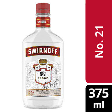 SMIRNOFF 80 RED FLASK 375ML