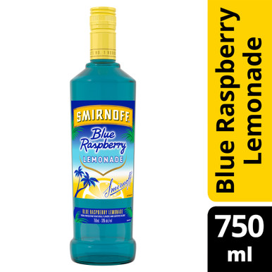 SMIRNOFF BLUE RASP LEMONAD 750ML