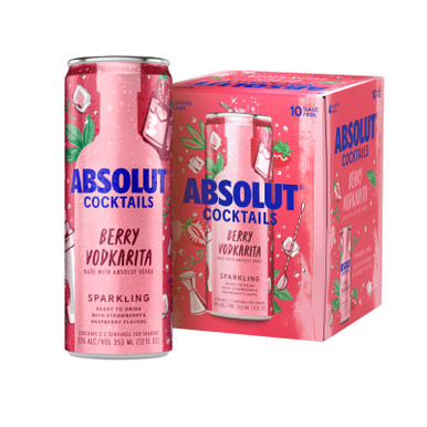 ABSOLUT RTD BRY VODKARITA CN 4PK CASES ONLY 6/PK