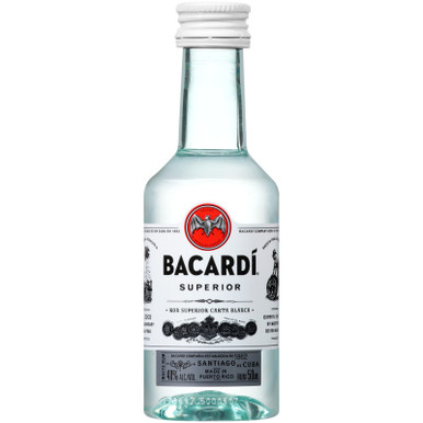 BACARDI SILVER PET TRANS CS MINI CASES ONLY 1/PK