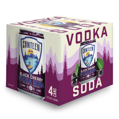 CANTEEN VODKA & BLK CHRY CN 4PK CASES ONLY 6/PK