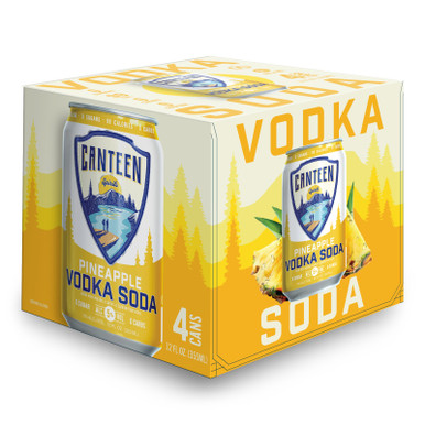 CANTEEN VODKA & PINEAPPLE CN 4PK CASES ONLY 6/PK