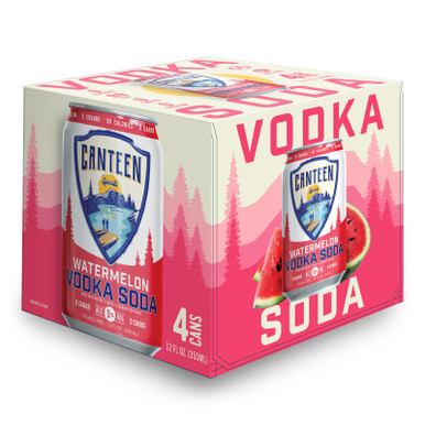 CANTEEN VODKA & WATERMLN CN 4PK CASES ONLY 6/PK