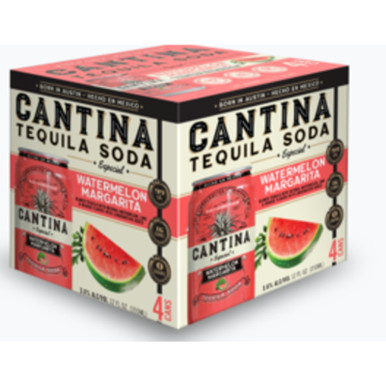 CANTINA WATERMELON MARG CN 4PK CASES ONLY 6/PK