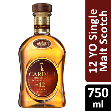 CARDHU 12YR SINGLE MALT 750ML