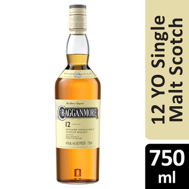 CRAGGANMORE 12YR 750ML