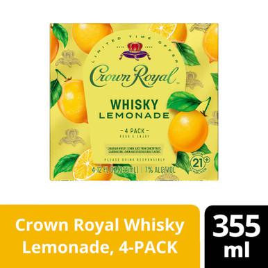 CROWN ROYAL RTD LEMONADE CN 4PK CASES ONLY 6/PK