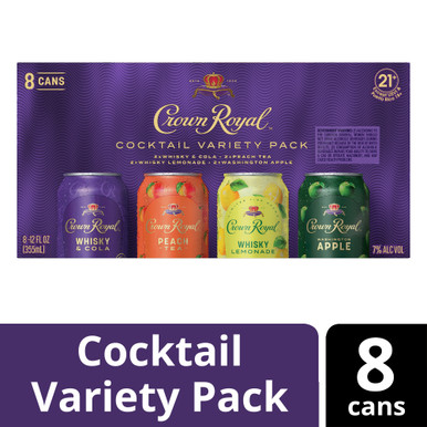 CROWN ROYAL RTD VARIETY CN 8PK CASES ONLY 3/PK