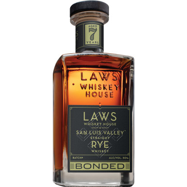 LAWS STRAIGHT RYE BONDED 750ML