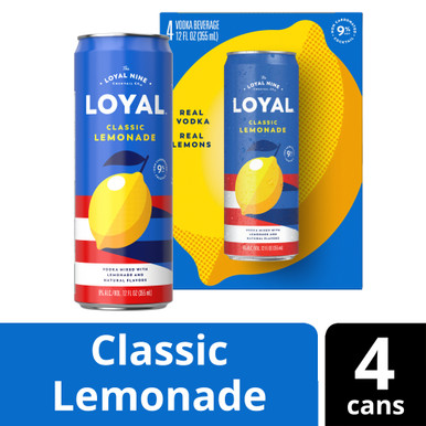 LOYAL 9 LEMONADE CN 4PK CASES ONLY 6/PK