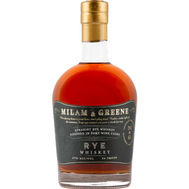 MILAM & GREENE RYE PRT FIN 750ML