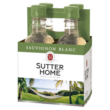 SUTTER HOME SAUV BLANC 4PK 187ML CASES ONLY 6/PK