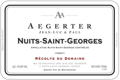 AEGERTER NUITS ST GEORGES 12 750ML