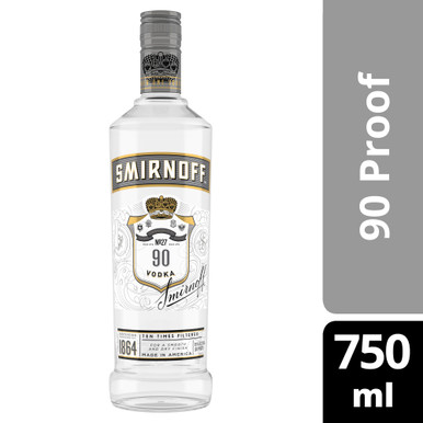 SMIRNOFF 90 4 SILVER 750ML