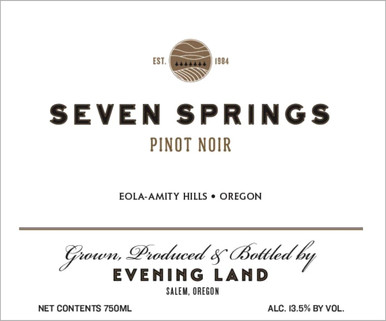 EVENING LAND PINOT NOIR SEVEN SPRINGS 22 750ML