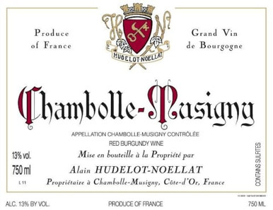 HUDELOT NOELLAT CHAMBOLLE MUSIGNY 17 750ML