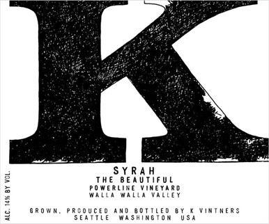 K VINTNERS SYRAH THE BEAUTIFUL 14 750ML