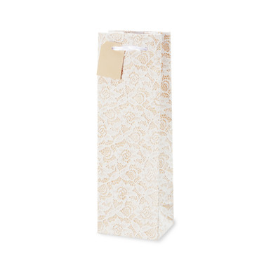 GIFT BAG LACE APPLIQUE LIQUOR BG
