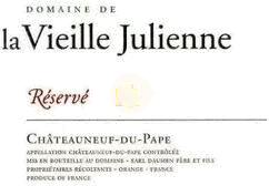 VIEILLE JULIENNE CHATEAUNEUF DU PAPE RESERVE 20 750ML