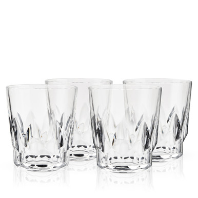 VISKI TUMBLERS ROCKS ACRYLIC 4CT -- CASES ONLY -- 4/PK