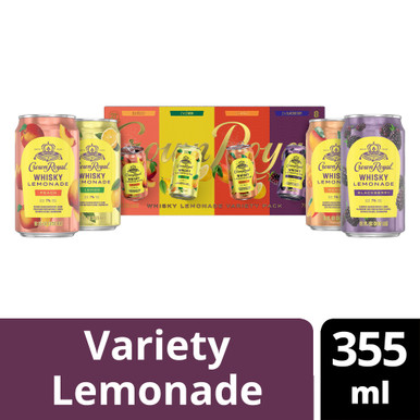 CROWN ROYAL RTD LEMON VTY CN 8PK CASES ONLY 3/PK