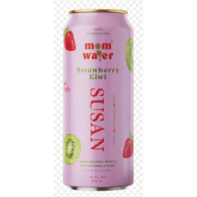 MOM WATER SUSAN STRWBRY CN 4PK CASES ONLY 6/PK