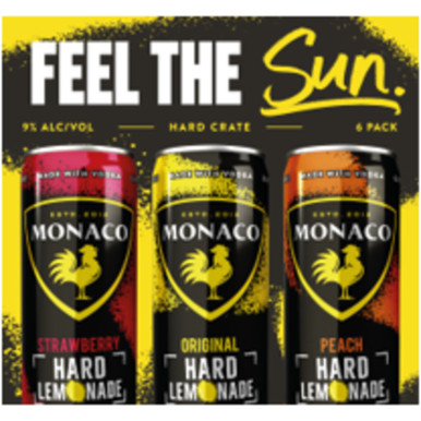 MONACO LEMONADE VRTY CN 6PK CASES ONLY 4/PK