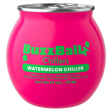 BUZZBALLZ CHILLER WTRMELON 187ML CASES ONLY 24/PK