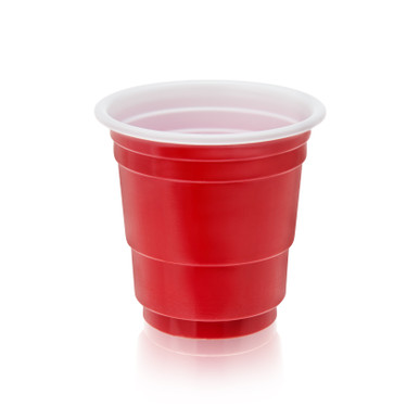 SHOT GLASS PLSTIC RED 20CT 1 5OZ CASES ONLY 6/PK