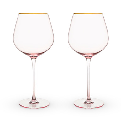 TWINE RED WINE GLS ROSE 2CT 20OZ CASES ONLY 4/PK