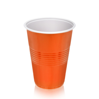 CUPS PLASTIC ORANGE 50PK 16OZ CASES ONLY 6/PK