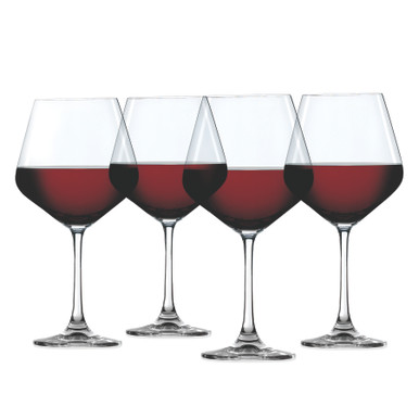 BURGUNDY GLASS 4CT 22 6OZ CASES ONLY 1/PK