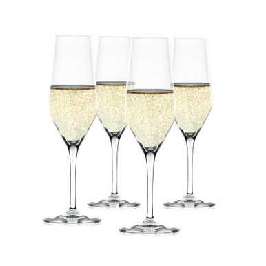 CHAMPAGNE FLUTE 4CT 8 5OZ CASES ONLY 1/PK