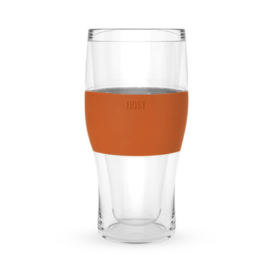 FREEZE BEER GLASS ORANG 2CT 16OZ CASES ONLY 6/PK